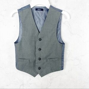 [Nautica] Boys Grey Button-Front Formal Vest